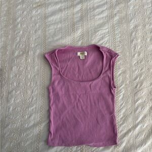 Anthropologie Pink Sleeveless Top